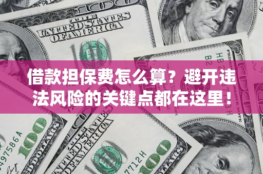 济南借款担保费怎么算？避开违法风险的关键点都在这里！