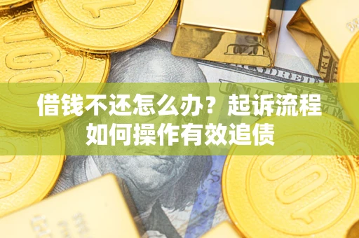 济南借钱不还怎么办？起诉流程如何操作有效追债